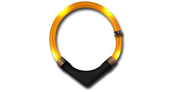Halsband Leuchtie Premium orange 40