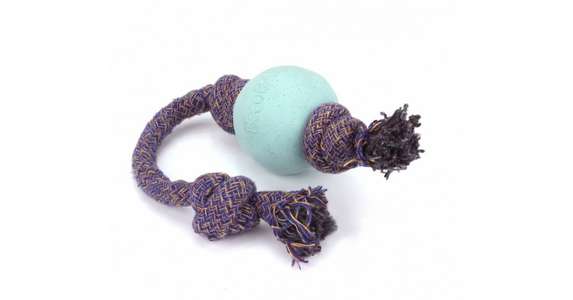 Beco Ball with Rope S; blau