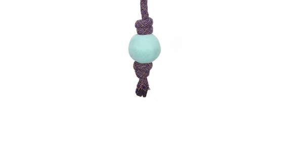 Beco Ball with Rope S; blau