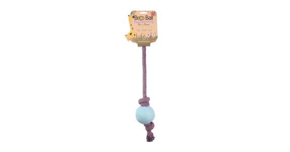 Beco Ball with Rope L; blau