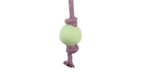 Beco Ball with Rope S, grn