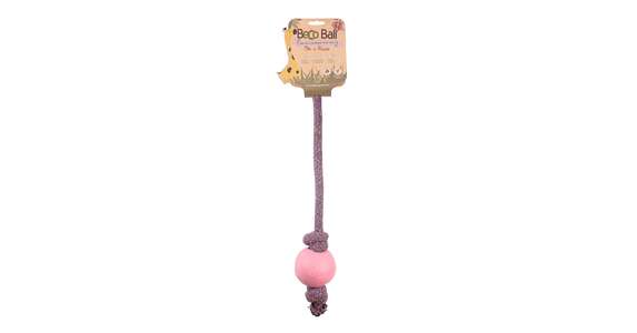 Beco Ball with Rope S; pink