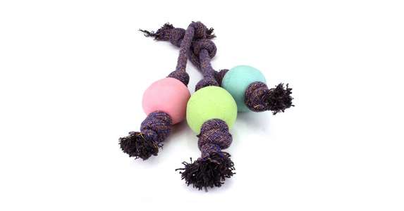 Beco Ball with Rope S; pink