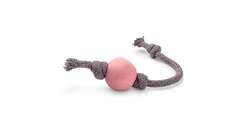 Beco Ball with Rope L; pink