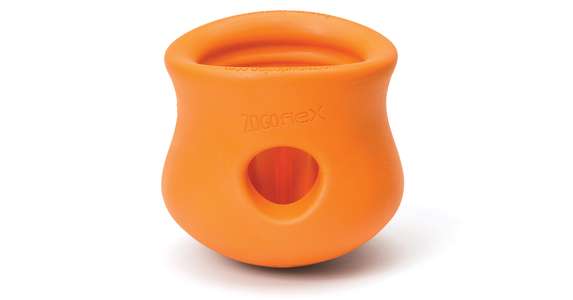 Zogoflex Dog Spielzeug Toppl L 10 cm; orange