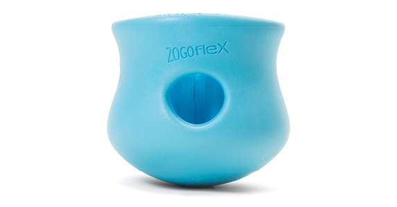 Zogoflex Dog Spielzeug Toppl S 7,5 cm; blau