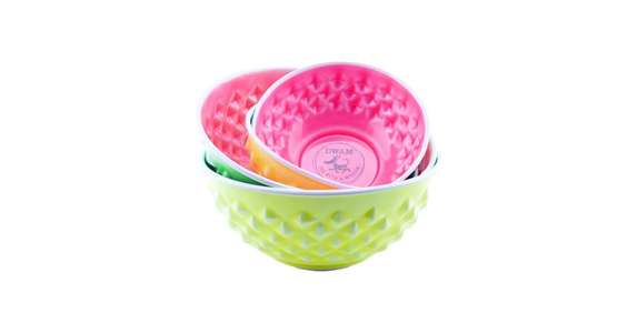 DWAM Ess- und Trinknapf Melon & Lime S 16cm grn/rosa