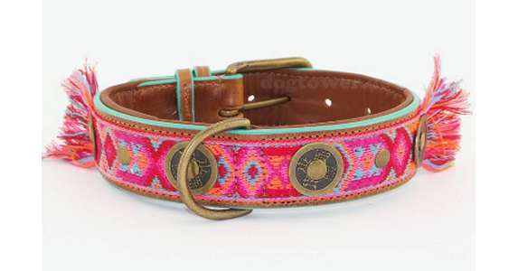 DWAM Halsband  Boho Rosa 4cm L