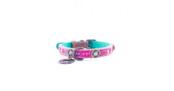 DWAM Halsband  Boho Rosa 2cm XXS